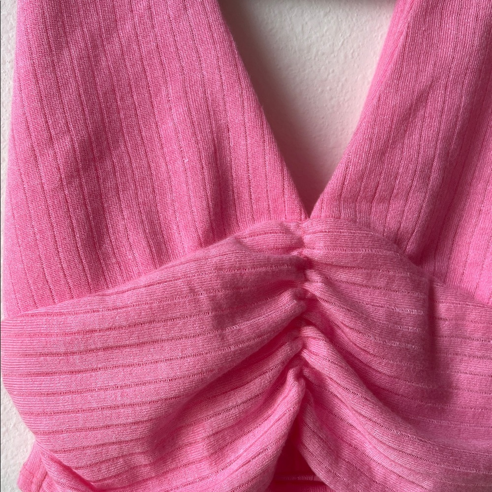SHEIN Pink Ruched Tank Top - Picture 4 of 4
